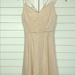Honey & Rosie Pale Pink Eyelet Dress